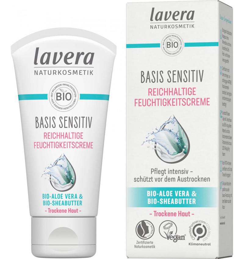 Crema Hidratanta cu Aloe Vera si Unt de Shea Basis Sensitiv Bio 50 mililitri Lavera