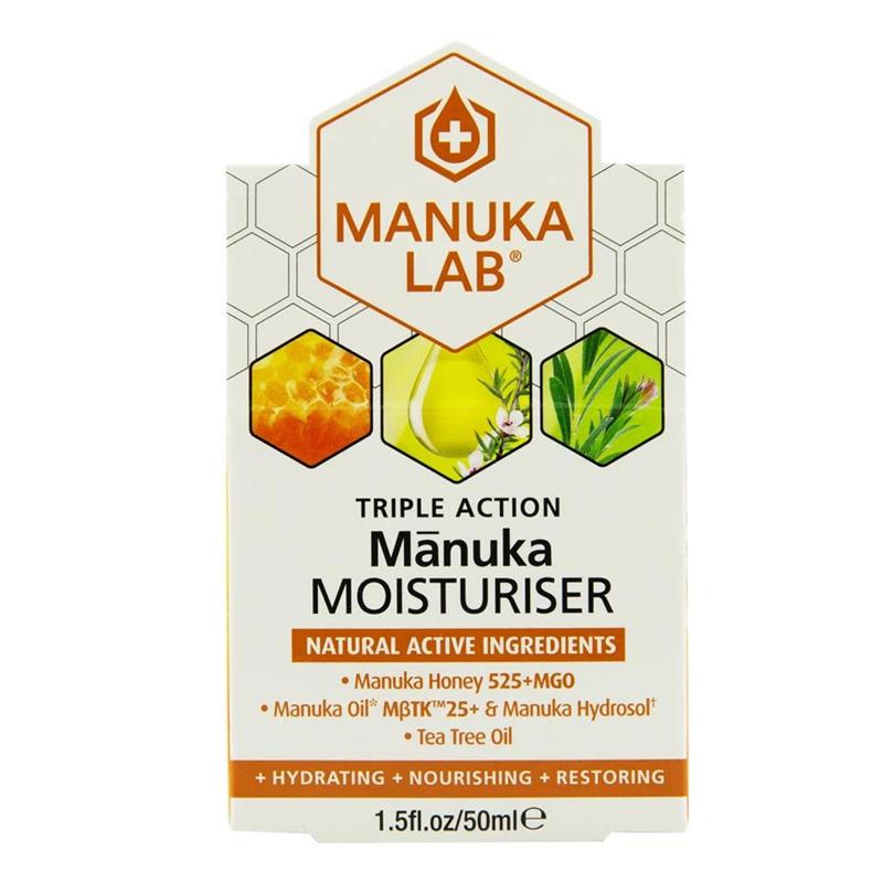 Crema Hidratanta cu Miere de Manuka MGO 525+ si Ulei de Manuka MBTK 25+ cu Ulei de Tea Tree 50ml New Zealand