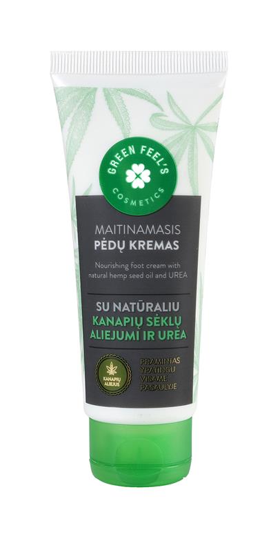 Crema Hranitoare pentru Picioare cu Ulei de Canepa 75 mililitri Green Feel's