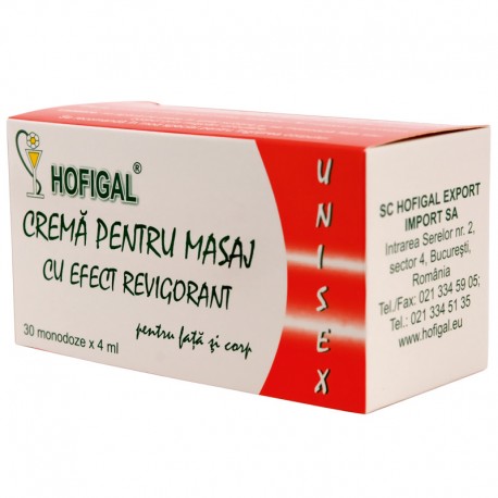Crema Masaj Revigorant Hofigal 30monodoze X 4ml