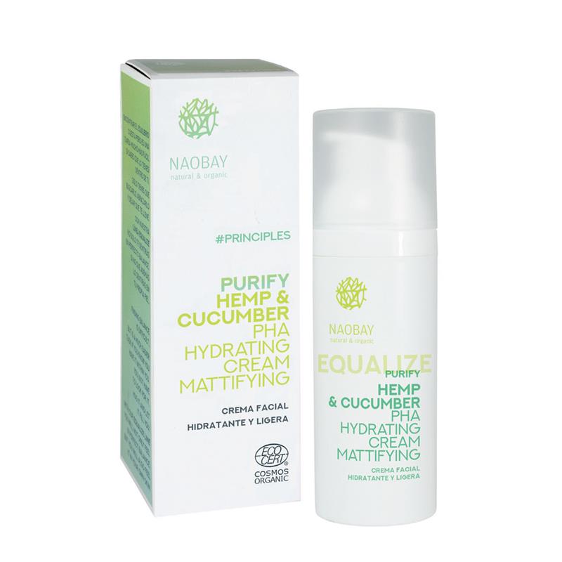 Crema Matifianta Hidratanta cu Canepa si Castravete 50 mililitri Naobay