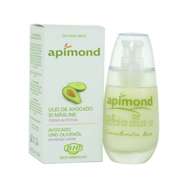 Crema Nutritiva cu Ulei Avocado si Masline Eco Apimond 50ml