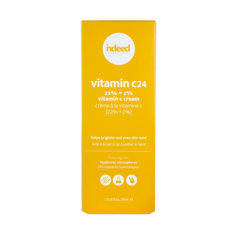 Crema pentru Fata cu 22% Vitamina C + 2% Acid Hialuronic 30 mililitri Indeed