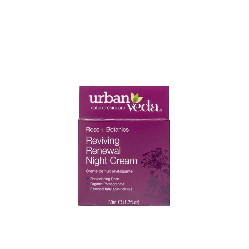 Crema Regeneranta de Noapte cu Ulei Organic de Trandafir de Damasc Ten Matur Reviving 50 mililitri Urban Veda