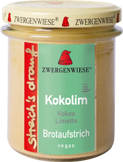 Crema Tartinabila Vegetala cu Cocos si Limeta Fara Gluten Bio 160gr Zwergenwiese