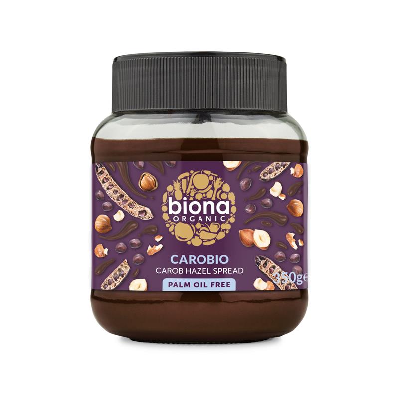 Crema Tartinabila Carobio cu Alune Padure si Carob Bio Biona 350gr