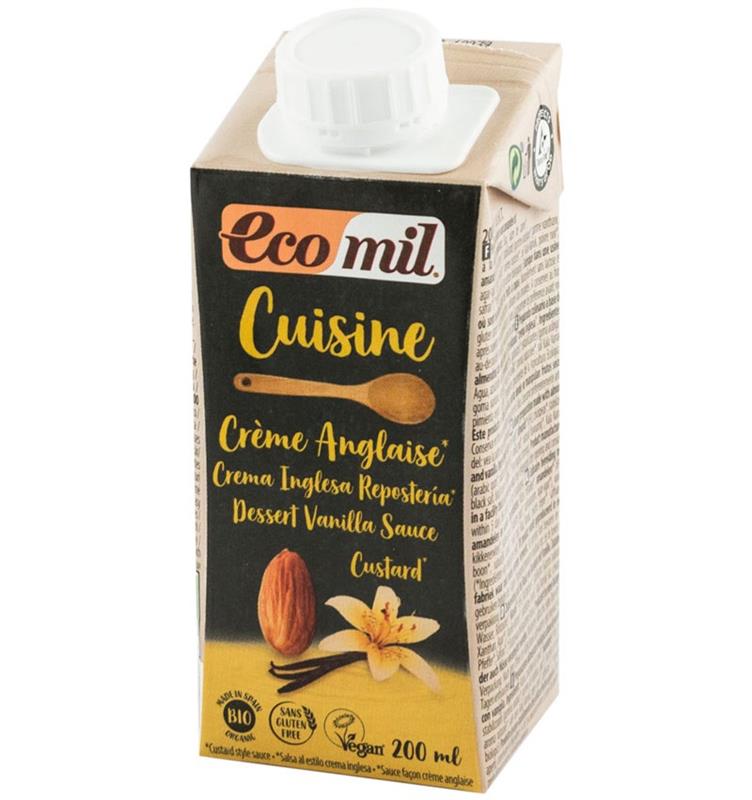Crema Vegetala din Migdale si Vanilie pentru Gatit Bio 200ml Ecomil