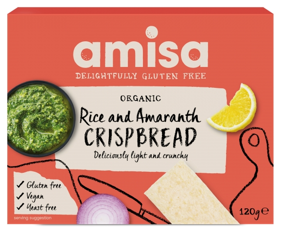 Crispbread (Painici) din Orez si Amaranth Fara Gluten Bio Amisa 120gr
