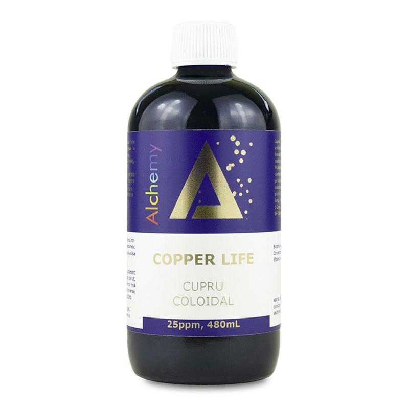 Cupru Coloidal Cooper Life 25 ppm Alchemy 480 mililitri Aghoras