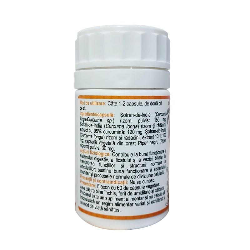 Curcumin Plus 60cps Paradisul Verde