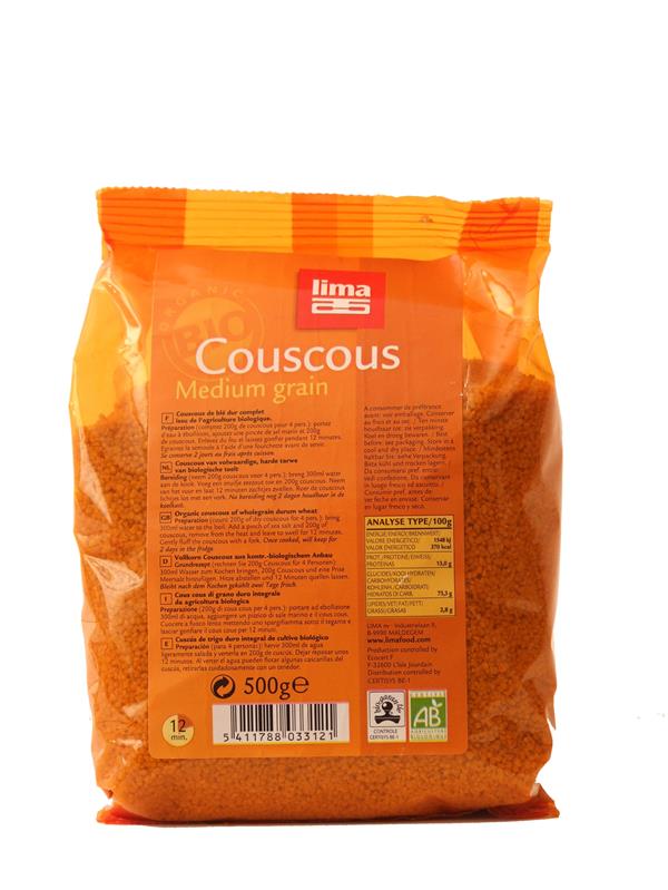 Cuscus din Grau Dur Bio Lima 500gr