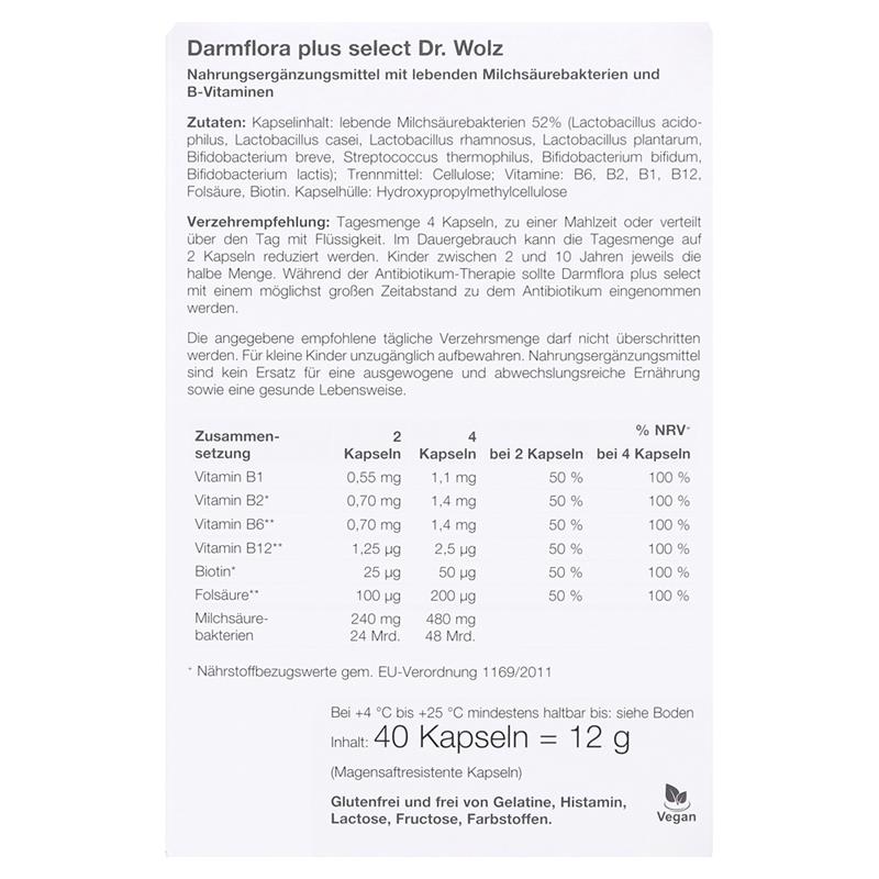 Darmflora Plus Select 40 capsule Dr.Wolz