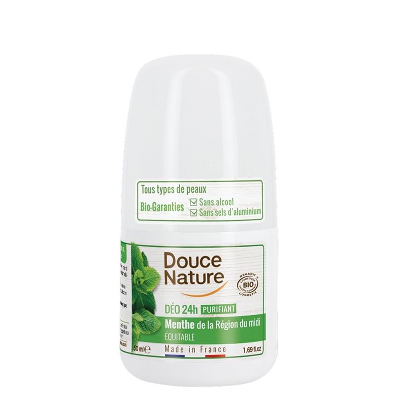 Deo Roll On Purifiant cu Menta Bio 50ml Douce Nature