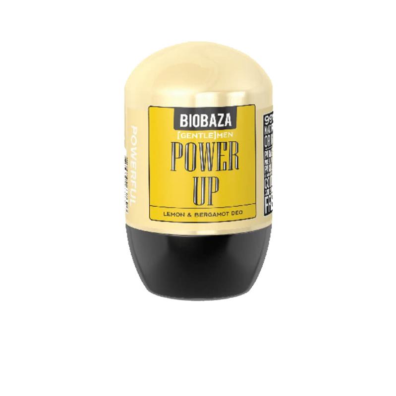 Deodorant Natural pe Baza de Piatra de Alaun pentru Barbati Power Up (Lamaie si Bergamota) 50 mililitri Biobaza