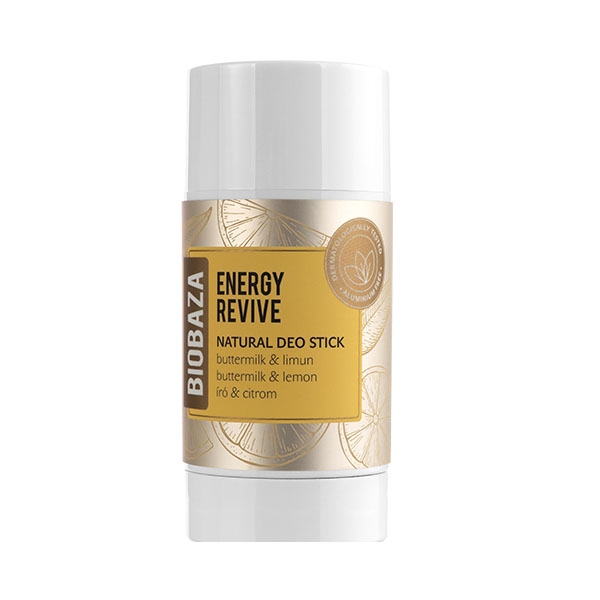 Deodorant Stick Natural Fara Aluminiu cu Lamaie Energy Revive 50 mililitri Biobaza
