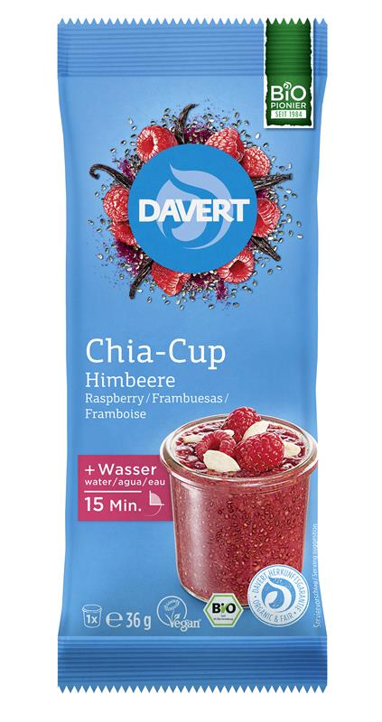 Desert de Zmeura cu Chia Cup Bio 36gr Davert
