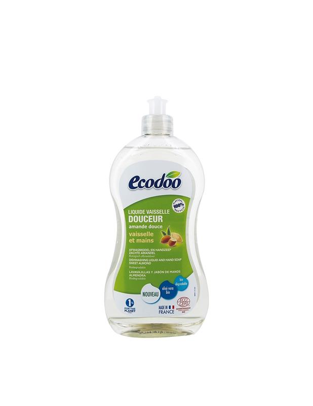 Detergent de Vase si Maini cu Aloe Vera si Migdale Dulci Bio 500ml Ecodoo
