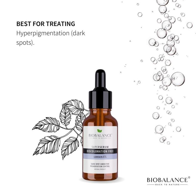 Discoloration Free Lumiskin 4% Super Serum 30 mililitri BioBalance