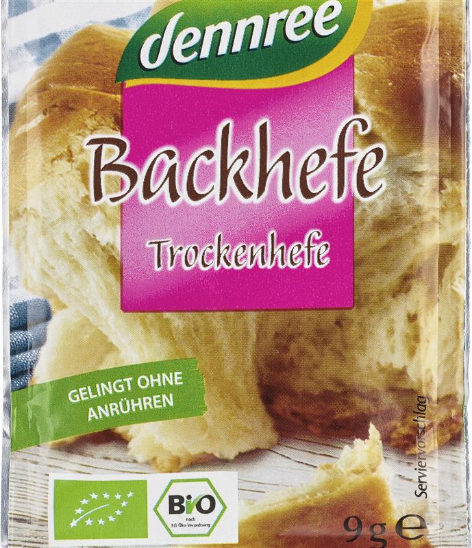 Drojdie Uscata Activa Bio 3 x 9 grame Dennree