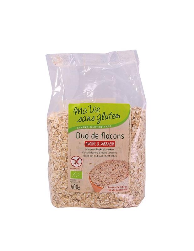 Duo Fulgi de Ovaz si Hrisca Bio Fara Gluten Ma Vie Sans Gluten 400gr