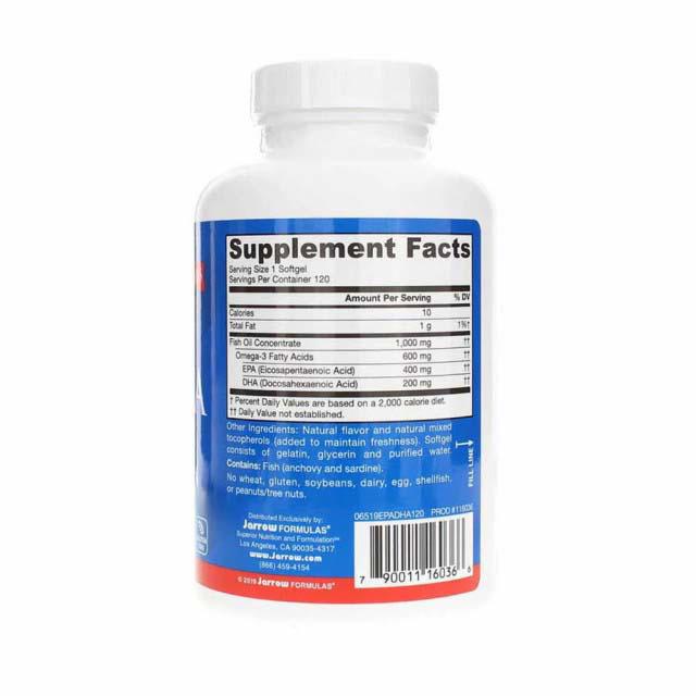 EPA-DHA Balance Omega 3 120 softgels Jarrow Formulas