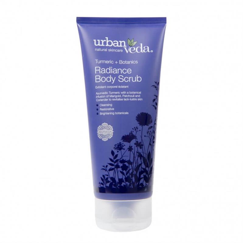 Exfoliant Hidratant pentru Corp cu Extract de Turmeric Organic Radiance 200 mililitri Urban Veda