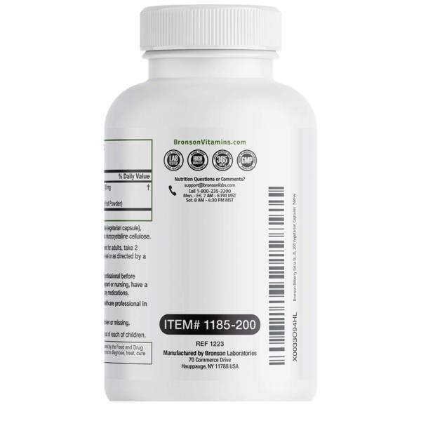 Extract de Afine 3000 miligrame 200 capsule vegetale Bronson Laboratories