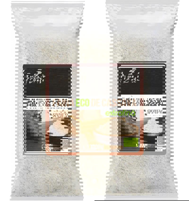 Faina de Cassava (Tapioca /Manioc) Bio Extra Fina 1000gr Pronat