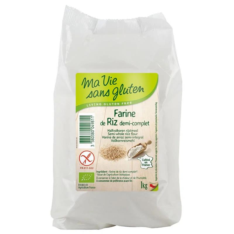 Faina de Orez Semiintegrala Fara Gluten Bio 1 kilogram Ma Vie Sans Gluten
