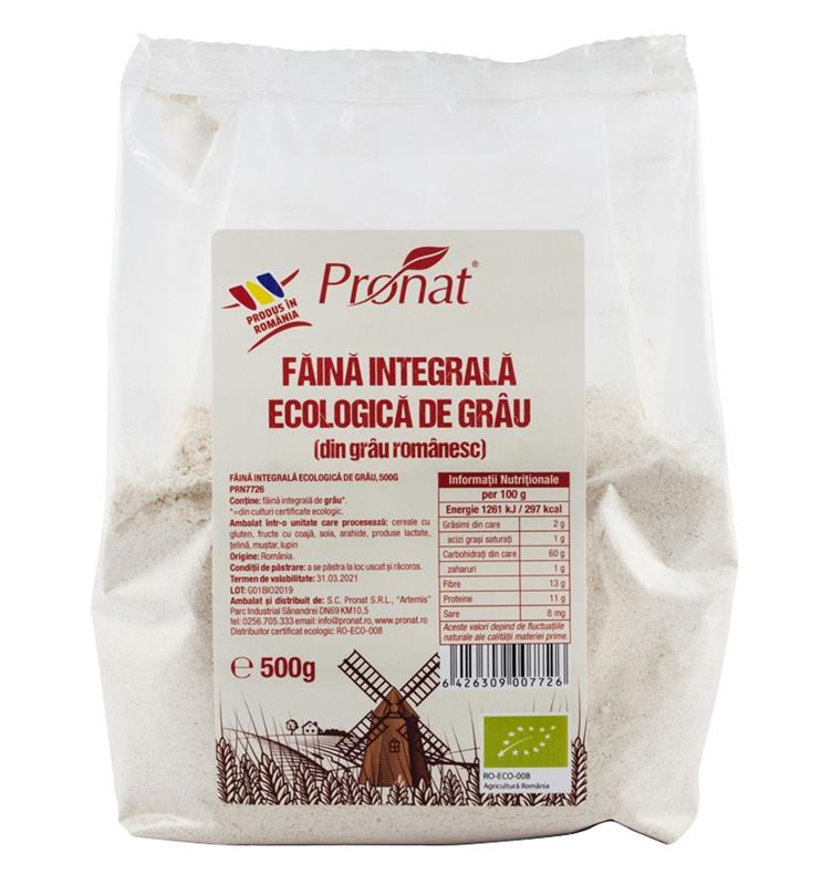 Faina Integrala de Grau Bio 500gr Pronat