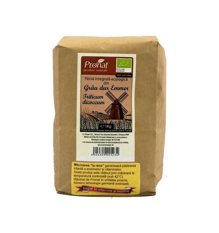Faina Integrala din Grau Dur Emmer Bio Pronat
