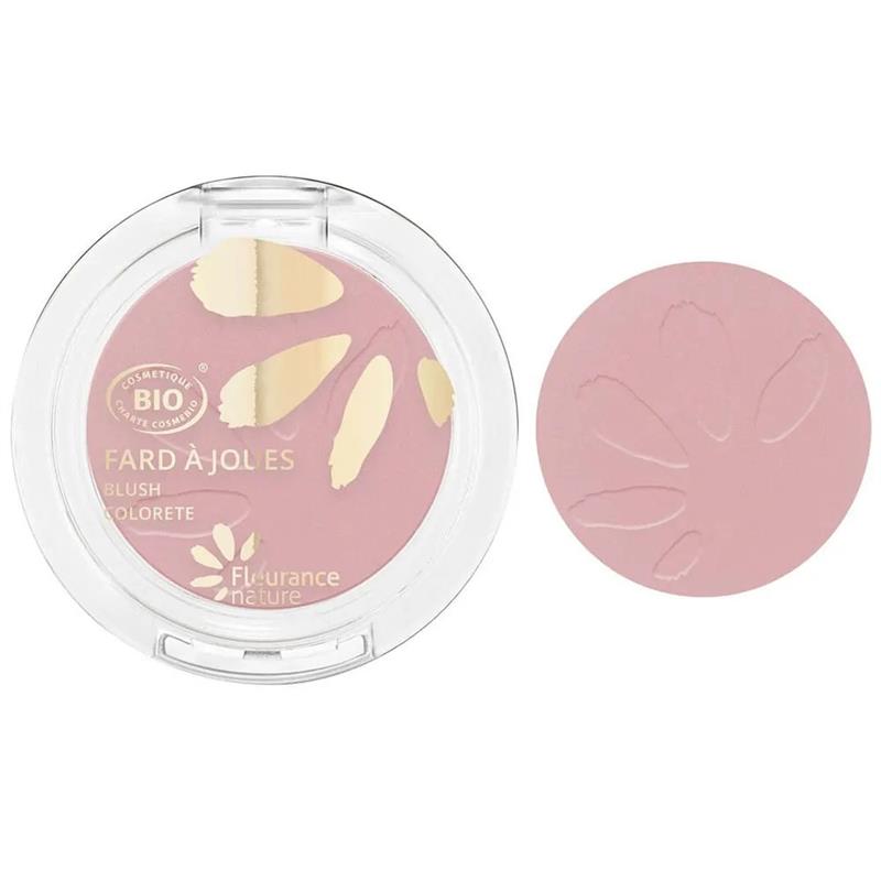 Fard de Obraz Bio Rose Tendre Pudriera 3.5 grame Fleurance