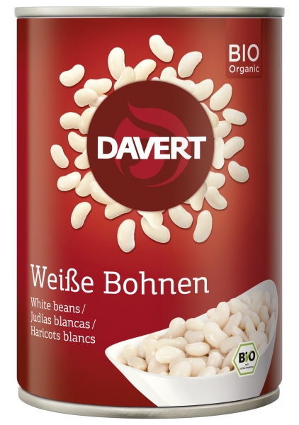 Fasole Alba Bio Conserva 400gr Davert