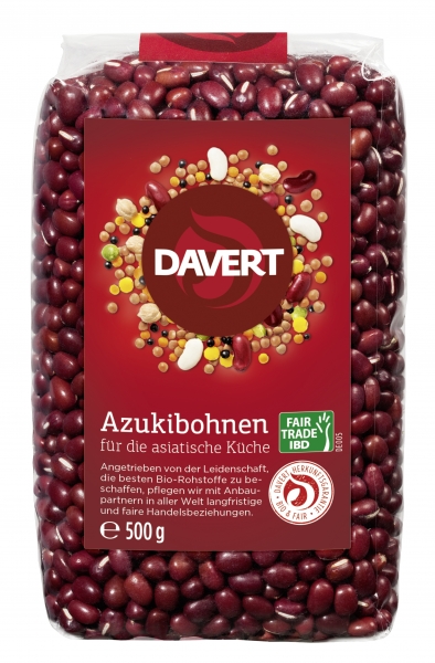 Fasole Azuki Bio Fairtrade 500gr Davert