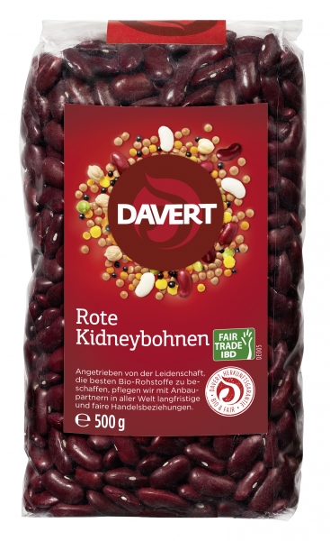 Fasole Rosie Bio Fairtrade 500gr Davert