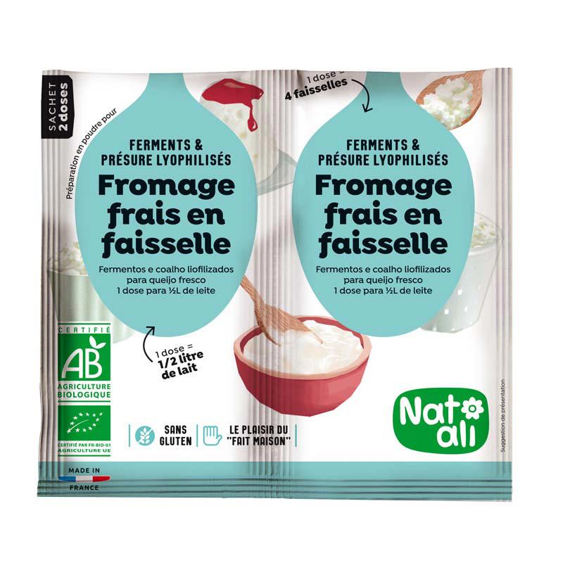 Ferment pentru Branza Dulce Cottage Cheese Eco 2 x 6 grame Nat-Ali