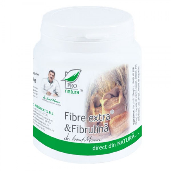 Fibre Extra si Fibrulina 200 capsule Medica