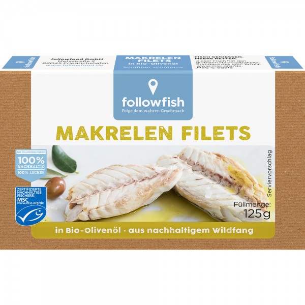 File de Macrou in Ulei de Masline 125gr Followfish