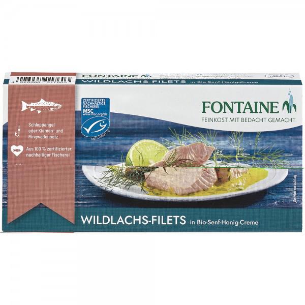 File de Somon Salbatic in Sos de Mustar cu Miere Bio 200gr Fontain