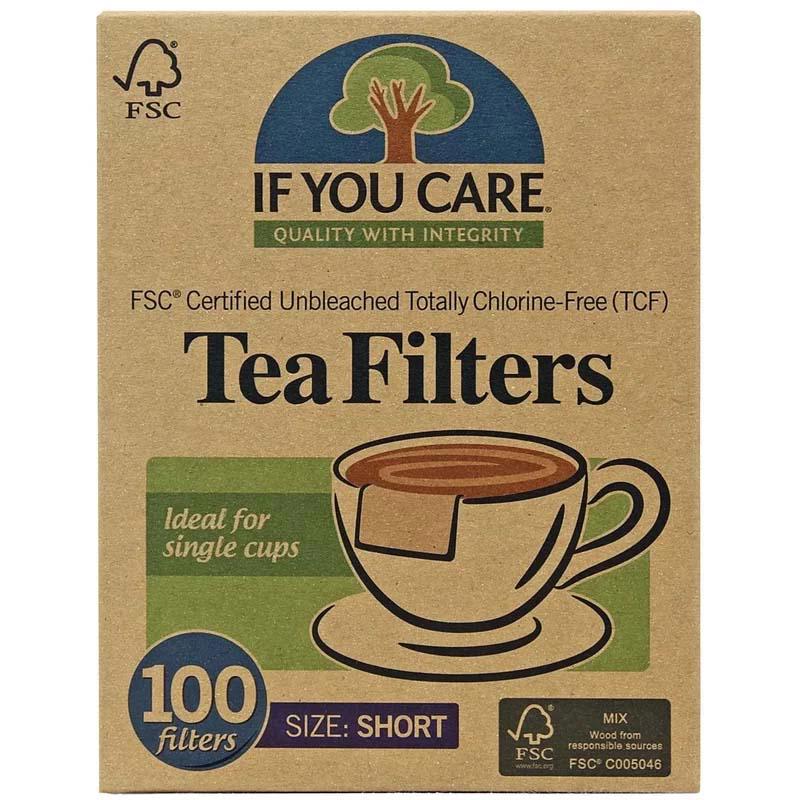 Filtre de Ceai Scurte Nealbite Fara Clor Compostabile 100 bucati If You Care