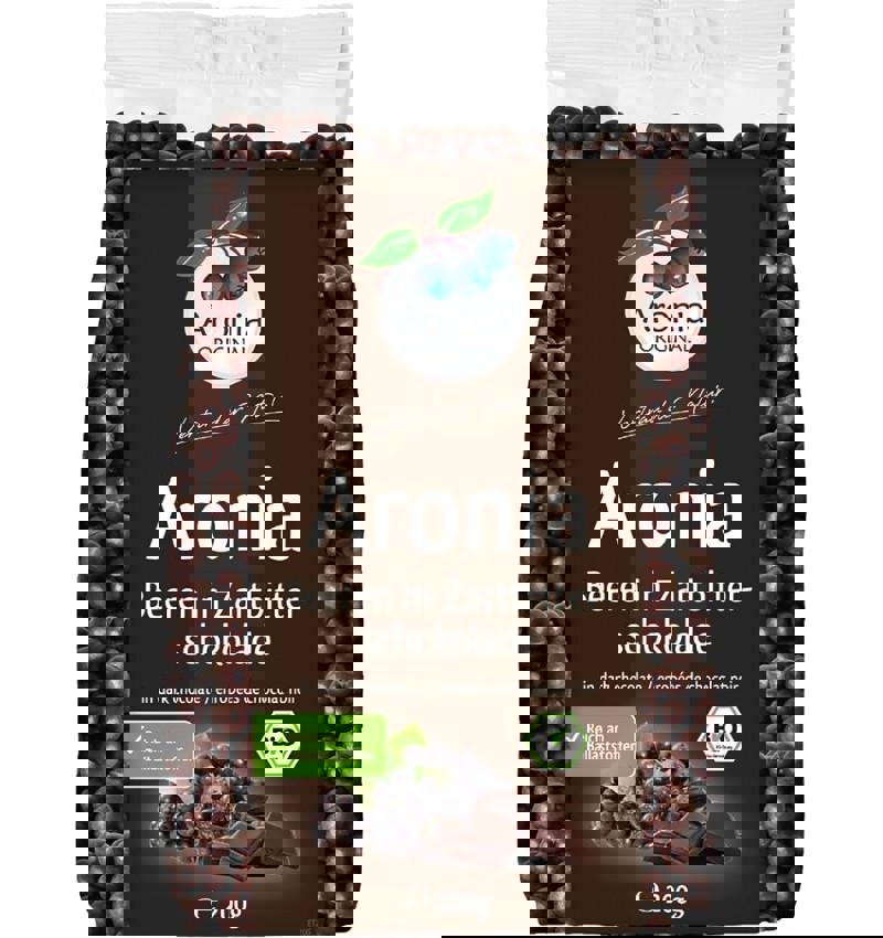 Fructe de Aronia Bio Glazurate cu Ciocolata Pronat 200gr