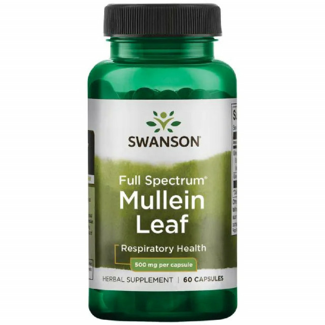 Frunze de Lumanarica 500mg Mullein Leaf 60cps Swanson