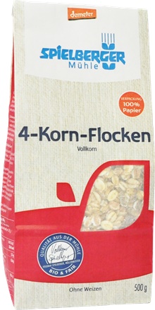 Fulgi Bio din 4 Cereale Integrale Demeter Spielberger 500gr