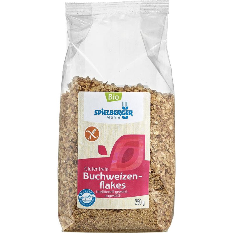 Fulgi de Hrisca Fara Gluten Neindulciti Bio 250 grame Spielberger