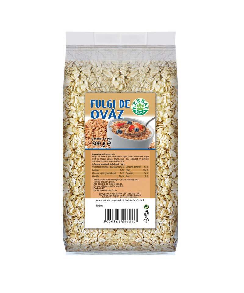 Fulgi de Ovaz Herbavit 500gr