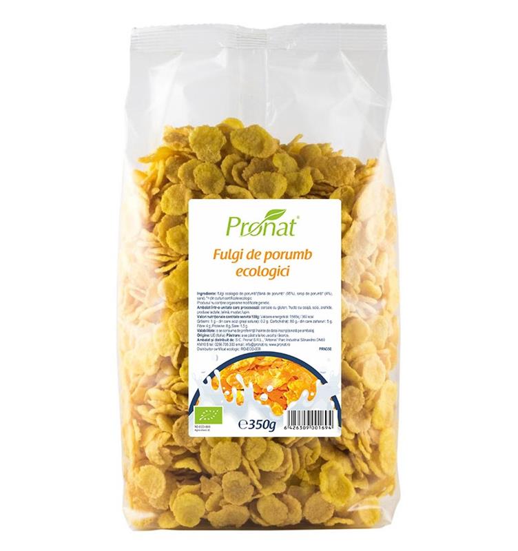 Fulgi de Porumb Bio Pronat 350gr