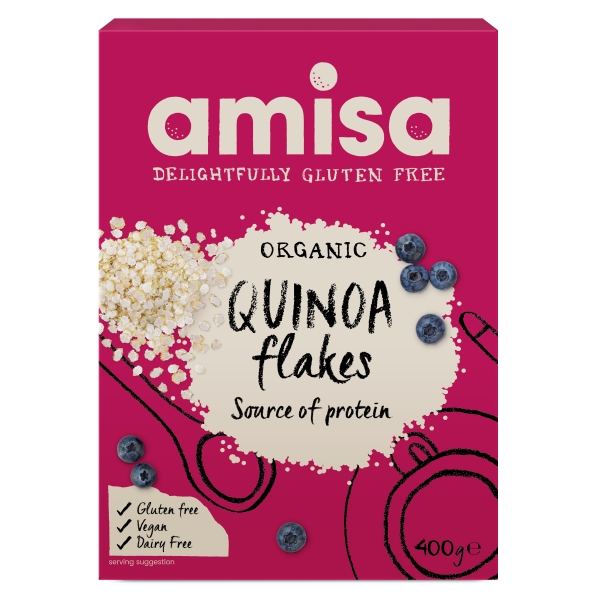 Fulgi de Quinoa Fara Gluten Bio Amisa 400gr