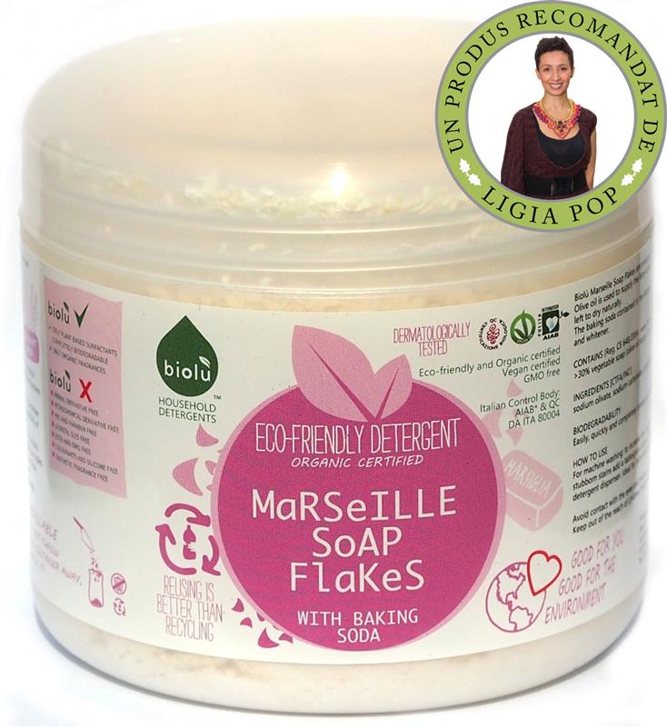 Fulgi de Sapun de Marsilia Ecologici pentru Spalat Rufe Biolu 700gr