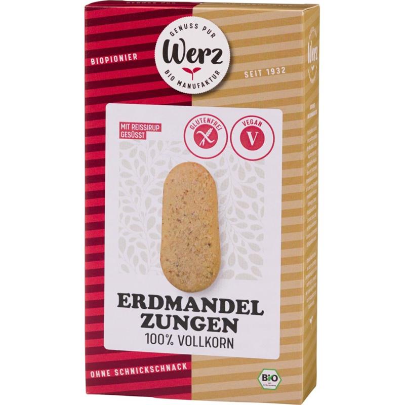 Fursecuri din Faina Integrala de Orez si Arahide Fara Gluten Bio 125 grame Werz