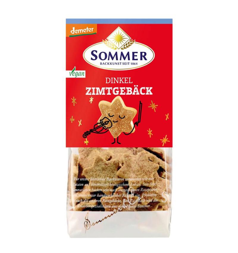 Fursecuri din Grau Spelta cu Scortisoara Bio si Demeter 150 grame Sommer